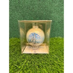 VTG NIB Disney Cinderella's Castle Christmas Ornament